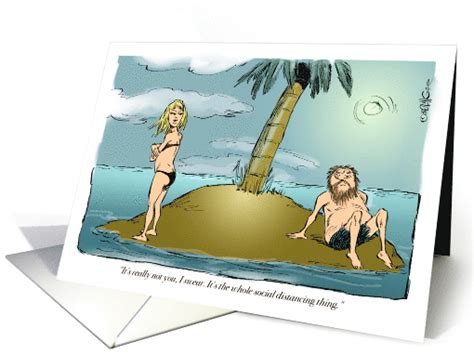 Miss You During This Covid 19 Separation Cartoon Card 1606524