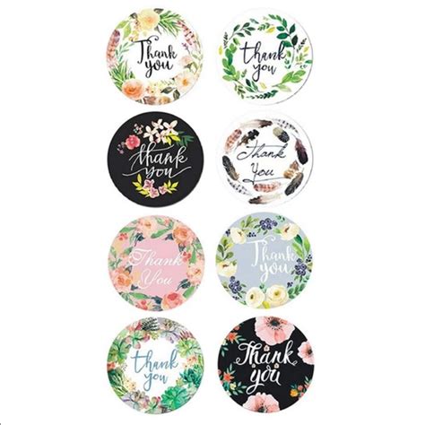 Other 10 Floral Thank You Stickers Poshmark