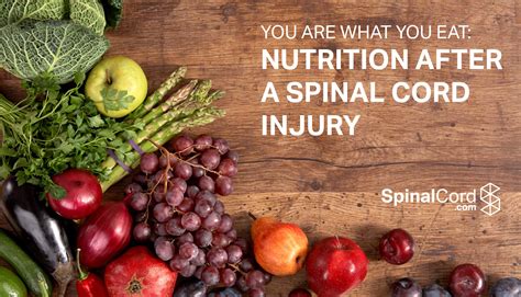 You Are What You Eat Nutrition After A Spinal Cord Injury