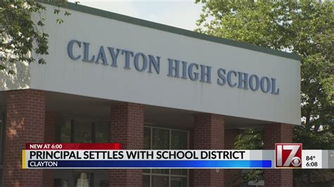 Former Clayton Hs Principal Settles With School District Youtube