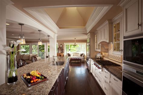 Selecting specific areas for food preparation, cooking, eating, and relaxing zones. Great Room Kitchen | Great Room in Monte Serreno | Ideas ...