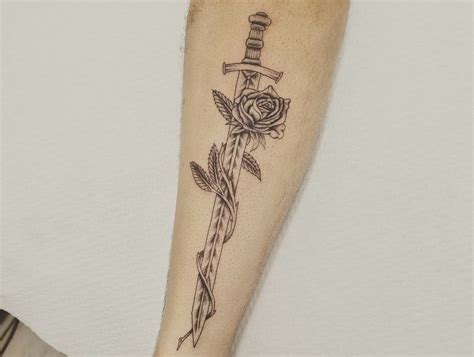 101 Best Sword And Rose Tattoo Ideas That Will Blow Your Mind