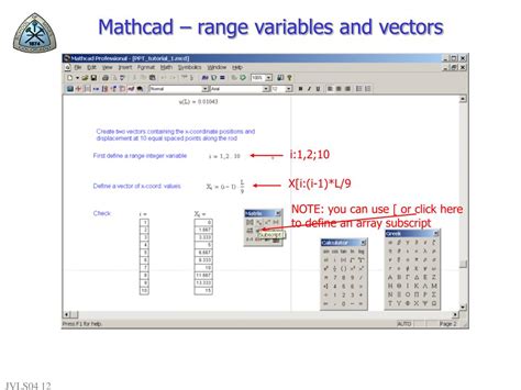 Ppt Eg413 Computer Aided Engineering Tutorial 1 Mathcad Step By