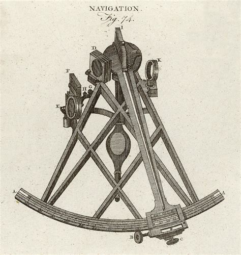 simple sextant drawing