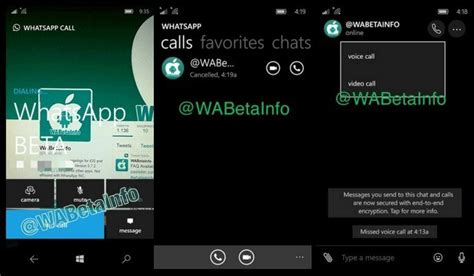 Whatsapp Beta Arrivano Le Videochiamate Su Windows 10 Mobile