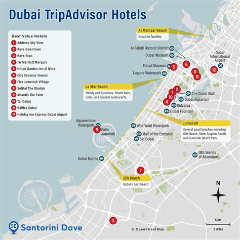 Dubai Hotel Map Best Areas Neighborhoods And Places To Stay