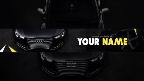 Free Car Banner Template For Youtube Channel 40 Photoshop Download