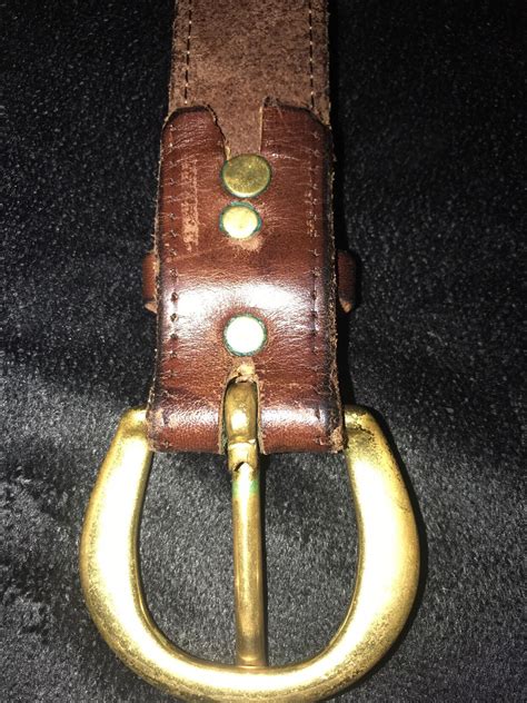 Vintage Brown Leather Belt Brown Leather Belt Mens Leather Belt