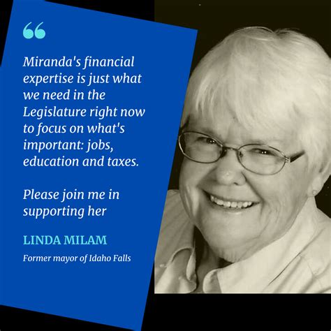 Linda Milam Endorsement Miranda Marquit For Idaho
