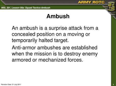 Ppt Squad Tactics Ambush Powerpoint Presentation Free Download Id