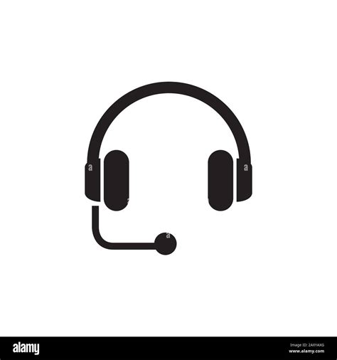 Customer Center Operator Support Headset Vector Icon Illustration