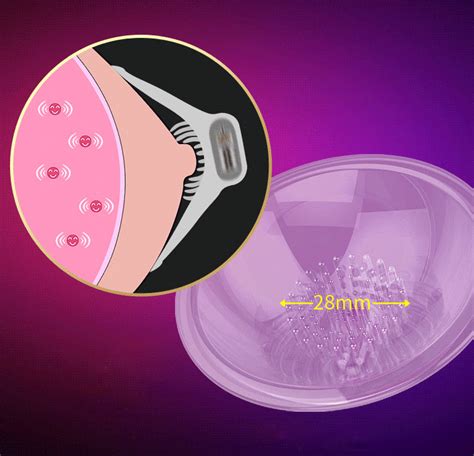 Leten Hands Free Electric Breast Pump Bra Stimulator Massager Tongue Lick Nipple Suction Cups