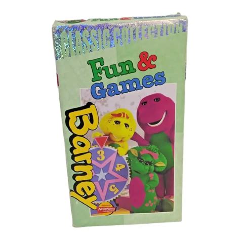 Barney Barneys Fun And Games Vhs Classic Collection Purple Sexiz Pix
