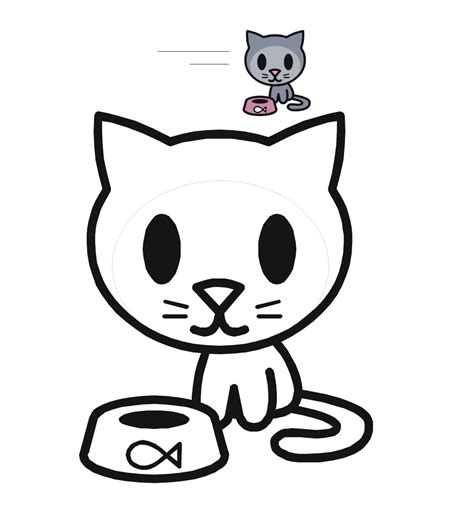 Also, we have a connect the dots kitten picture to help with counting activities. Cute cat coloring pages to download and print for free