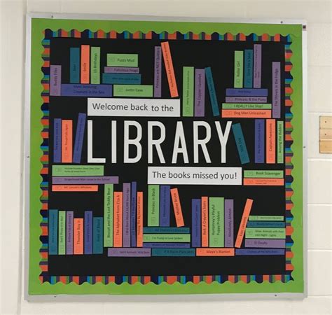 Back To School Library Bulletin Board From Theteacherlibrarianweebly