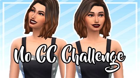 The Sims 4 Create A Sim No Cc Challenge Youtube