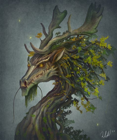 Forest Dragon By Cicakkia On Deviantart Forest Dragon Art Dragon