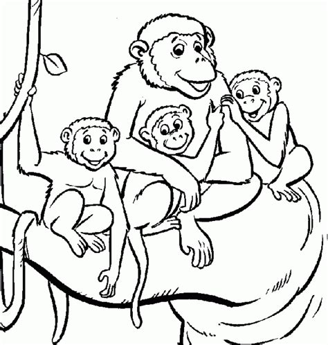 More 100 images of different animals for children's creativity. Get This Monkey Coloring Pages Printable 39041