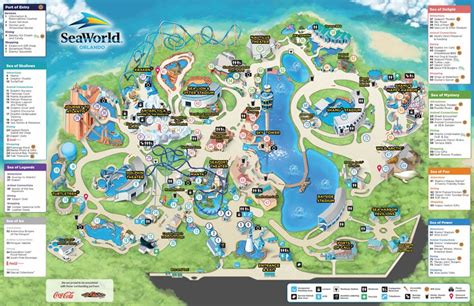 Seaworld Park Map Seaworld Orlando Parques Disney Viajes Y Turismo