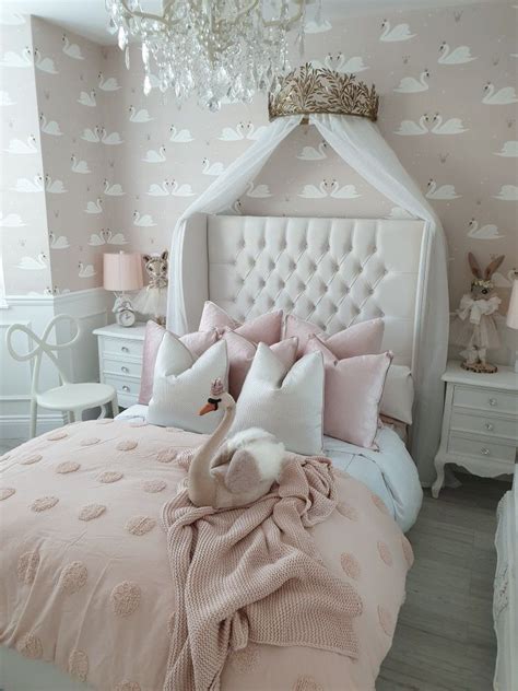 Princess Swan French Inspired Girls Bedroom By Interiorstyling18