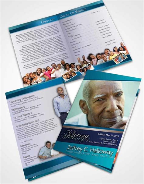 Bifold Funeral Programs Downloadable Microsoft Word Templates Archives
