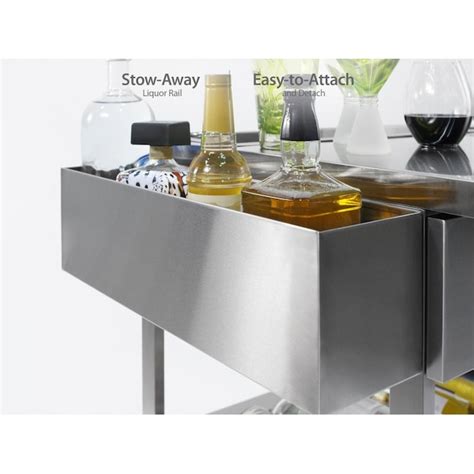 Newage Products Outdoor Kitchen Stainless Steel 32 In Bar Cart At
