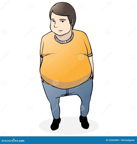 Overweight Man Bent Over Cartoon Vector Clipart Friendlystock Lupon