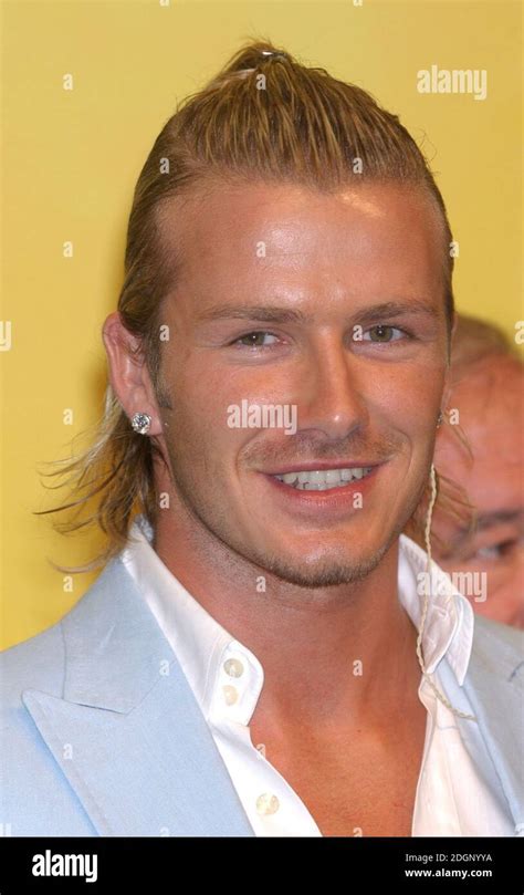 David Beckham Is Unveiled As A Real Madrid Player At A Press Conference