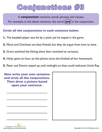Subordinating Conjunctions Worksheets With Answers