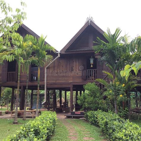 Thai Traditional Wood House At Pattaya Thailand Stock Photo Image Of