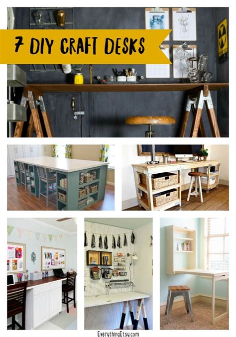Not only does it instantly capture your attention, it totally brightens the room. 7 DIY Craft Desks - EverythingEtsy.com