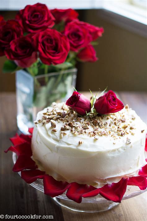The history of red velvet cake is interesting and thought to have been developed during the victorian era. Red Velvet Cake - Four to Cook For