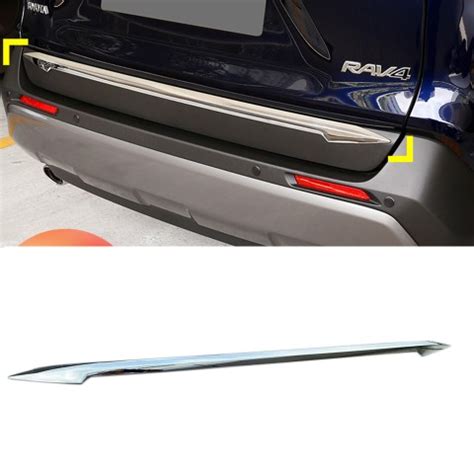 Abs Chrome Rear Tailgate Trunk Lid Cover Trim For Toyota Rav