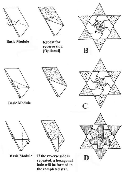 Francis Ow S Origami Diagrams Pointed Stars