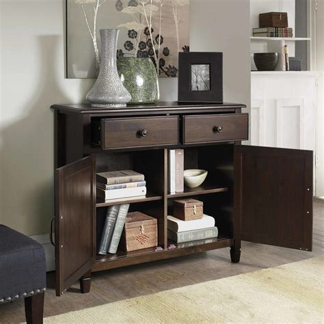 Simpli Home Connaught 2 Drawers And 2 Door Entryway Storage Cabinet