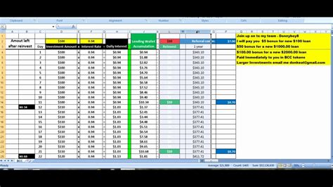 Compound Interest Spreadsheet Within Compound Interest Calculator Excel