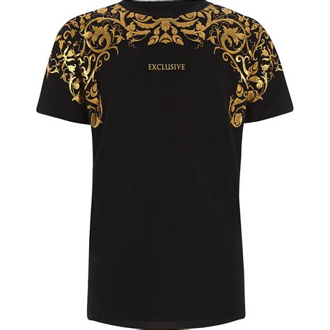 Boys ‘exclusive Gold Foil Print T Shirt T Shirts T Shirts And Vests