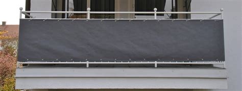 Angerer FreizeitmÖbel Wind Und Sichtschutz Balkonumspannung Polyacryl Meterware Grau