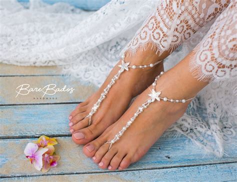 Starfish Barefoot Sandals Wedding Beach Wedding Barefoot Etsy