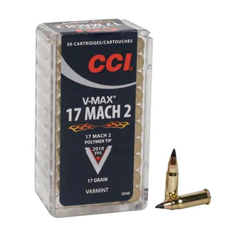 Cci Varmint 17 Mach 2 17gr V Max Rimfire Ammo 50 Rounds Item