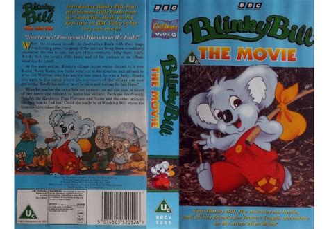 Blinky Bill The Movie 1994 On BBC Video United Kingdom VHS Videotape