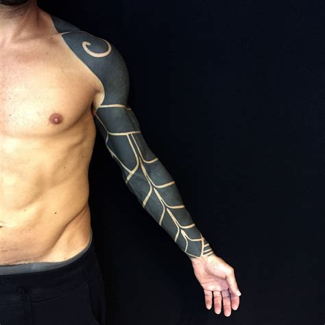 Full Blackwork Tattoo Sleeve Best Tattoo Ideas Gallery