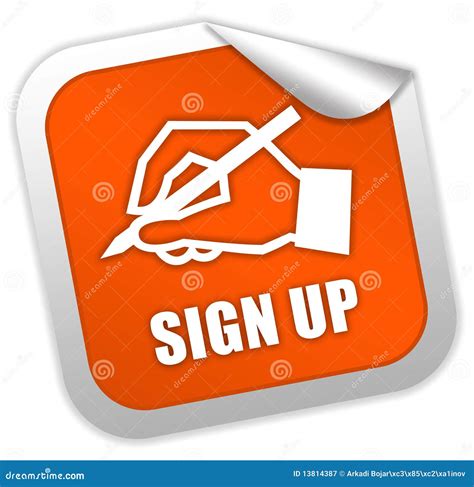 Sign Up Icon Royalty Free Stock Photography Image 13814387