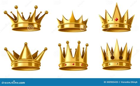 Crown Monarchy Royal Hierarchy King Queen Isolated Design Icon Cartoon