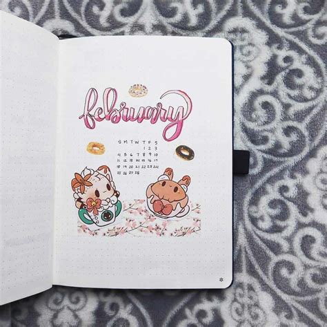 13 Cute February Bullet Journal Ideas Bullet Journal Cover Page