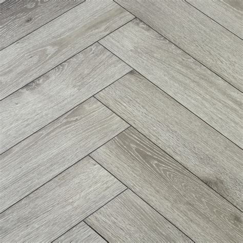 Longevity Herringbone Silver Oak Lvt Spc Click Flooring Bu