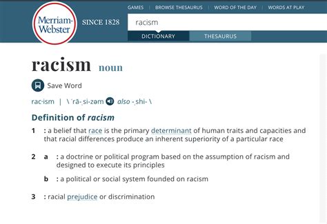 Us Dictionary Merriam Webster To Change Its Definition Of Racism