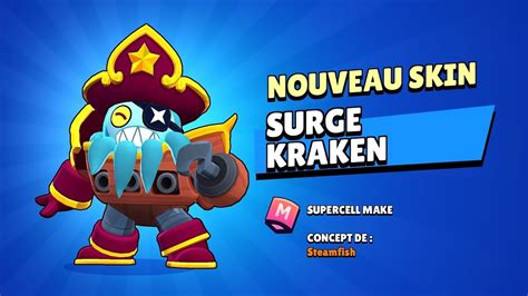 Brawl Stars Achat Du Skin Surge Kraken 🐙🦑 Youtube