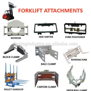 ce forklift attachment side shift fork positioning clamp