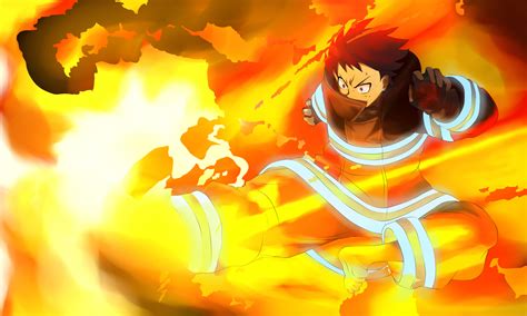 Download Red Eyes Black Hair Fire Shinra Kusakabe Anime Fire Force Hd